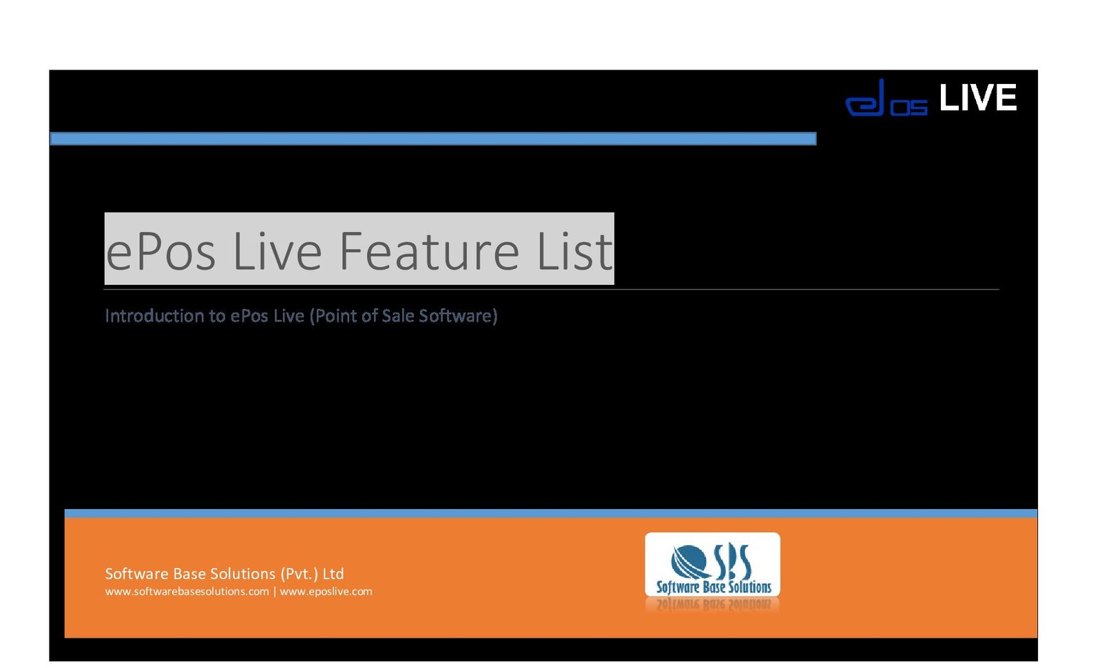 POINT  OF SALE SOFTWARE